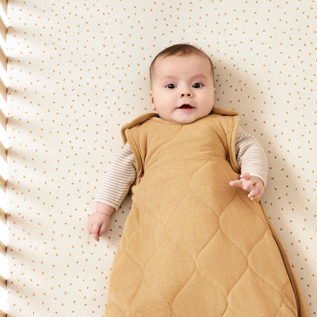 Little Green Sheep Organic Baby Sleeping Bag | 2.5 Tog | 0-6 Months - Honey