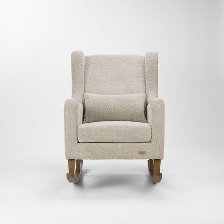 Tutti Bambini Harper Wingback Rocking Chair & Footstool - Teddy Mushroom
