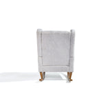 Tutti Bambini Harper Wingback Rocking Chair & Footstool - Teddy Cloud