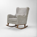 Tutti Bambini Harper Wingback Rocking Chair & Footstool - Teddy Cloud