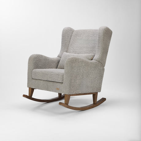 Tutti Bambini Harper Wingback Rocking Chair & Footstool - Teddy Cloud