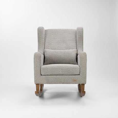 Tutti Bambini Harper Wingback Rocking Chair & Footstool - Teddy Cloud