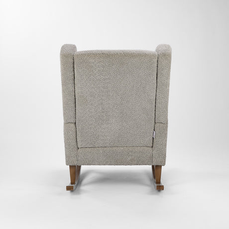 Tutti Bambini Harper Wingback Rocking Chair & Footstool - Teddy Cloud