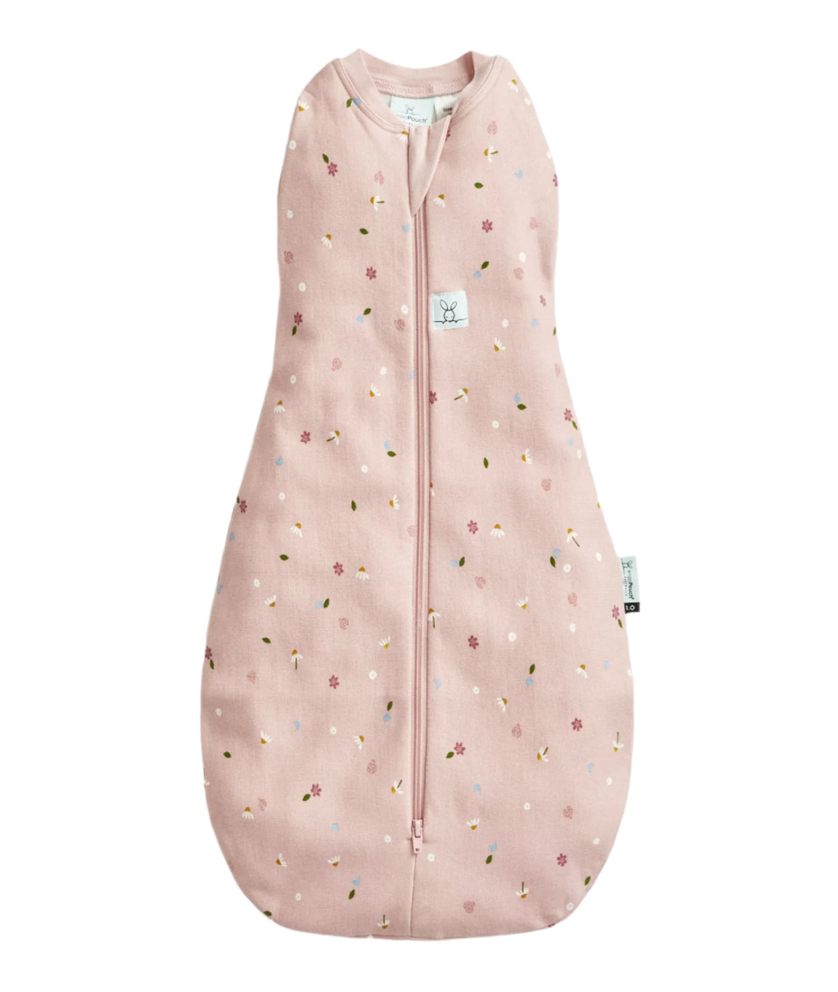 ergoPouch Organic All Year Swaddle Sleeping Bag | 1.0 Tog | 3-6 Months - Daisies