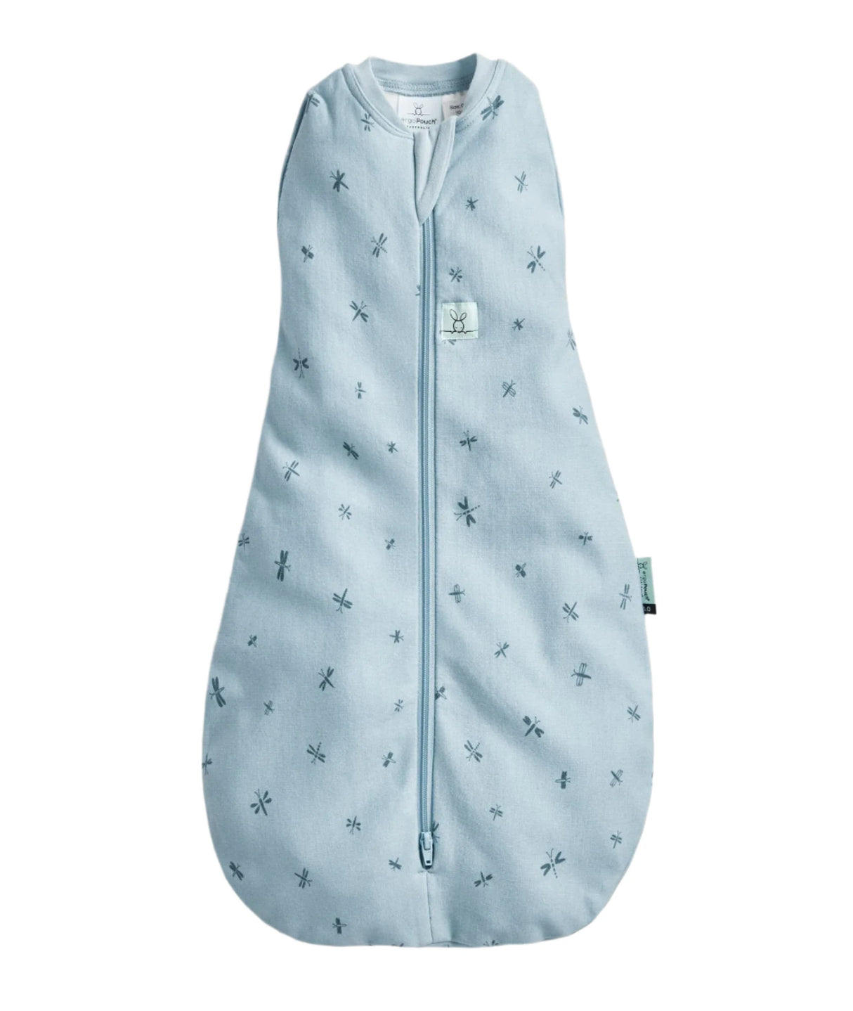 ergoPouch Organic All Year Swaddle Sleeping Bag | 1.0 Tog | 3-6 Months - Dragonflies