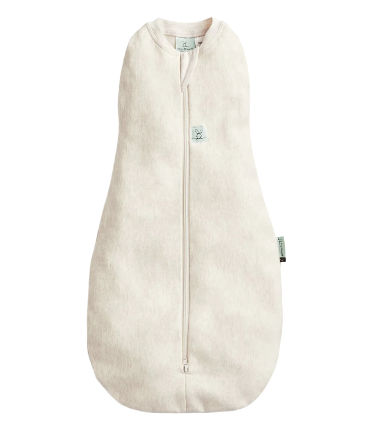 ergoPouch Organic All Year Swaddle Sleeping Bag | 1.0 Tog | 0-3 Months - Oatmeal