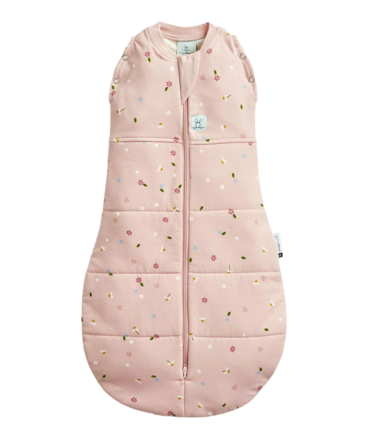 ergoPouch Organic Winter Swaddle Sleeping Bag | 2.5 Tog | 0-3 Months - Daisies