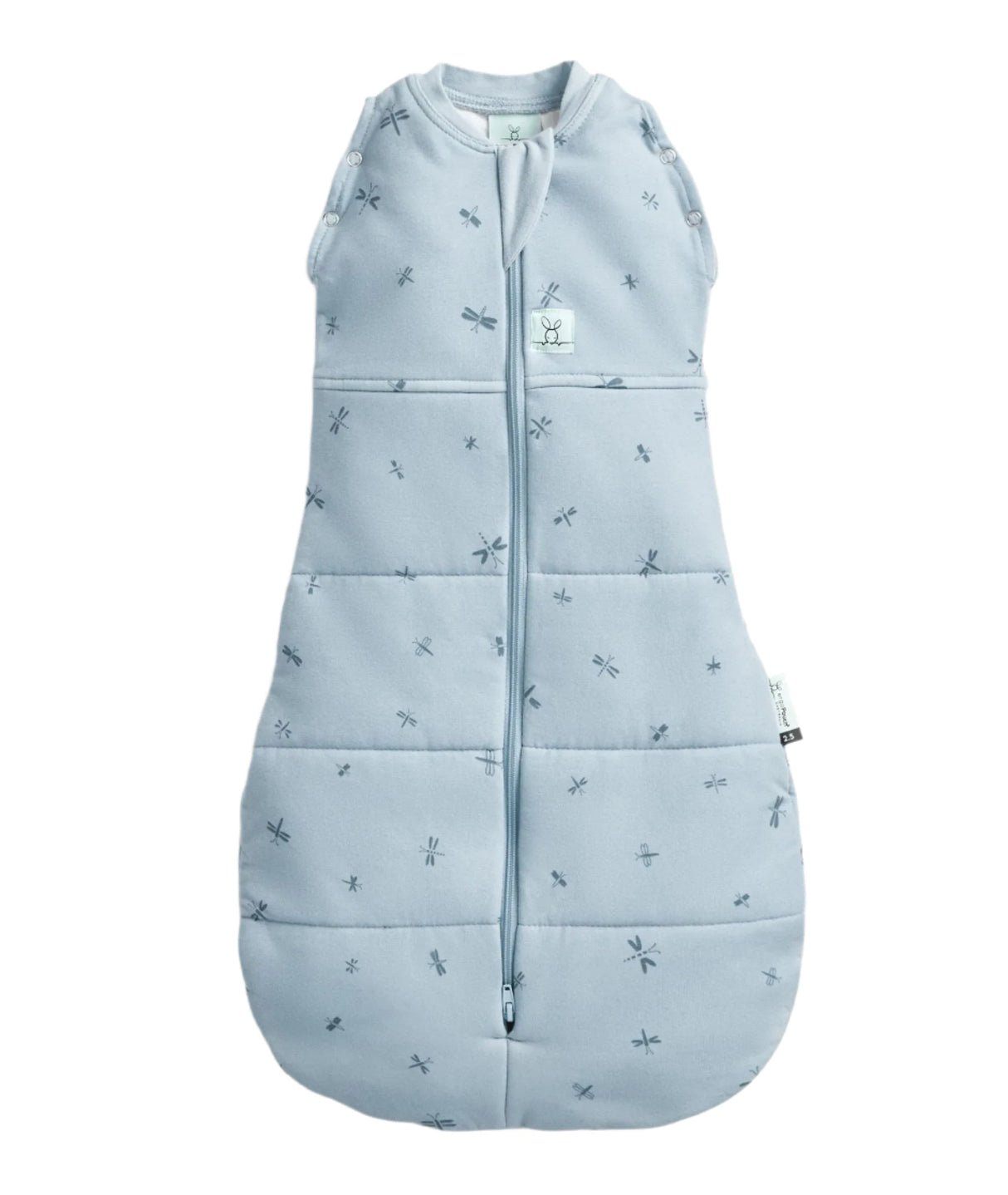ergoPouch Organic Winter Swaddle Sleeping Bag | 2.5 Tog | 0-3 Months - Dragonflies