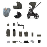Hunter x Venicci Special Edition Upline 3 Travel System | Luxury Bundle 4 in 1 - Dark Olive