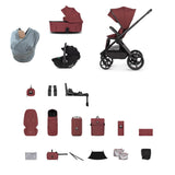 Hunter x Venicci Special Edition Upline 3 Travel System | Luxury Bundle 4 in 1 - Red