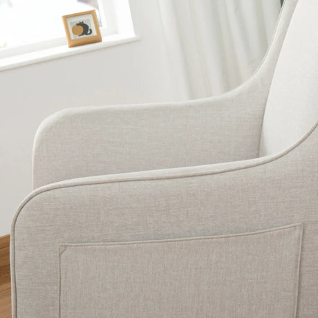 Babymore Ida Nursing Chair with Foot Stool - Cashmere