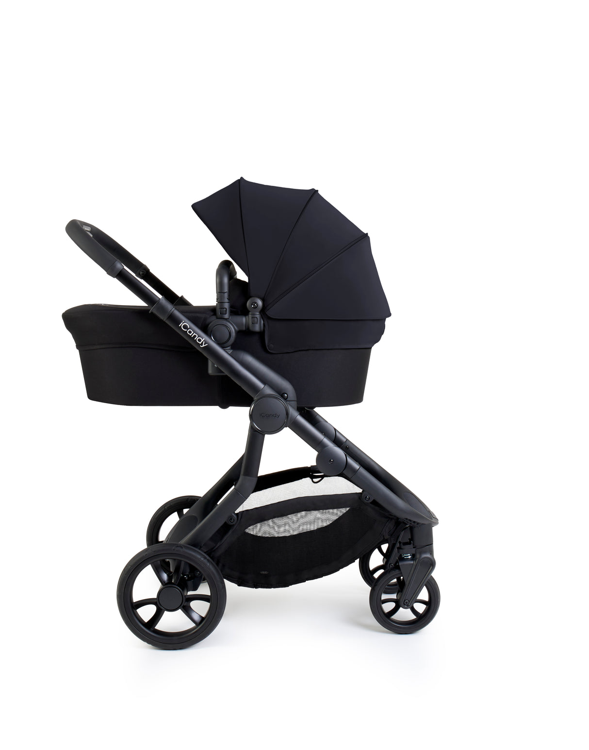 iCandy Orange 4 Complete Double Pushchair Bundle with Accessories - Black