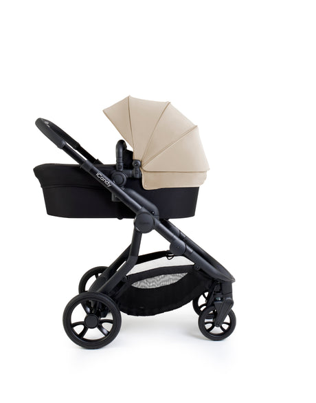 iCandy Orange 4 Single to Double Pushchair Bundle with Accessories - Latte