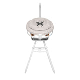 iCandy MiChair Complete All in One Highchair Bundle with Newborn Rocker - White & Pearl