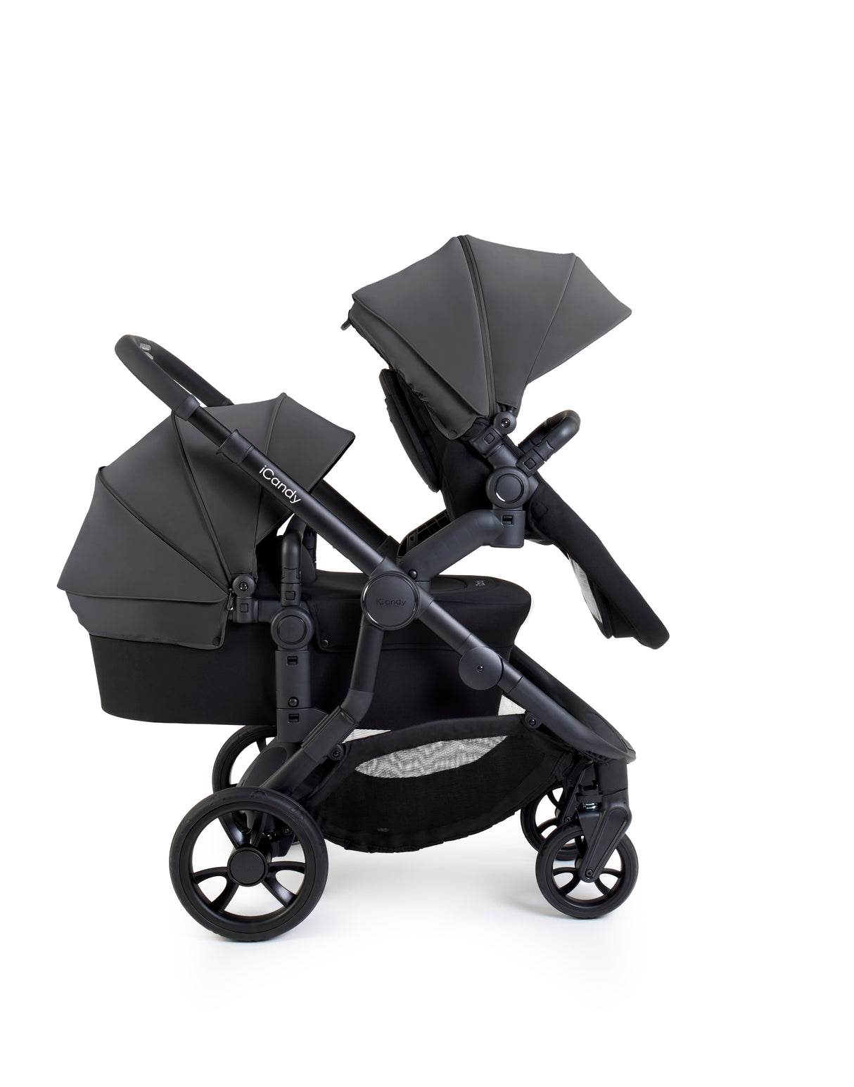 iCandy Orange 4 Complete Double Pushchair Bundle with Accessories - Fossil