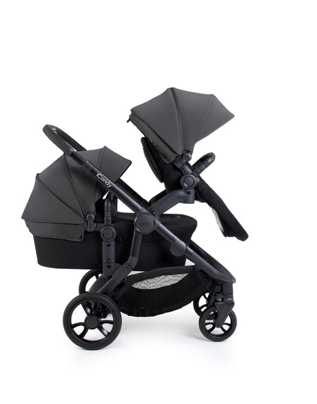 iCandy Orange 4 Single to Double Pushchair Bundle with Accessories - Fossil