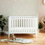 Babymore Iris Mini Cot Bed - White