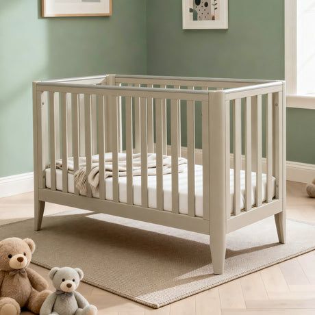 Babymore Iris Mini Cot Bed - Cashmere