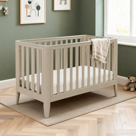 Babymore Iris Mini Cot Bed - Cashmere