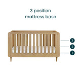 Tutti Bambini Japandi Cot Bed - Light Oak