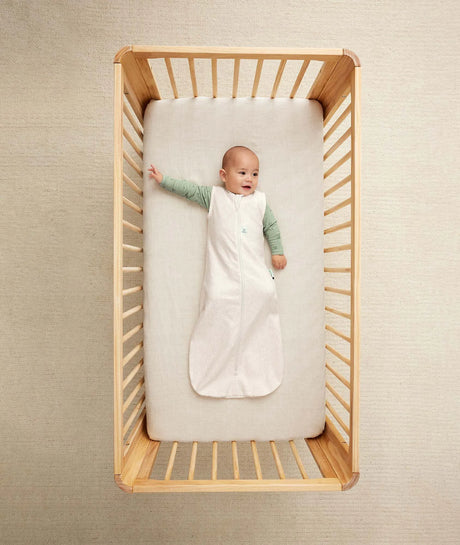 ergoPouch Organic All Year Jersey Sleeping Bag | 1.0 Tog | 3-12 Months - Oatmeal