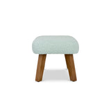 Tutti Bambini Jonah Luxe Rocking Chair and Foot Stool - Boucle Ocean Stone