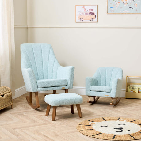Tutti Bambini Jonah Mini Me Children's Rocking Chair - Boucle Ocean Stone