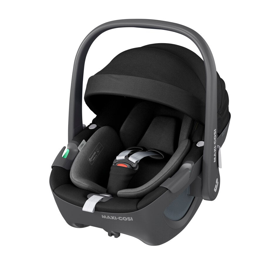 Maxi Cosi Fame Complete Travel System Bundle With Accessories, Pebble 360 Car Seat and ISOFIX Base - Twillic Black