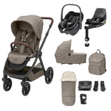 Maxi Cosi Oxford Complete Travel System Bundle with Pebble 360 & ISOFIX Base - Twillic Truffle