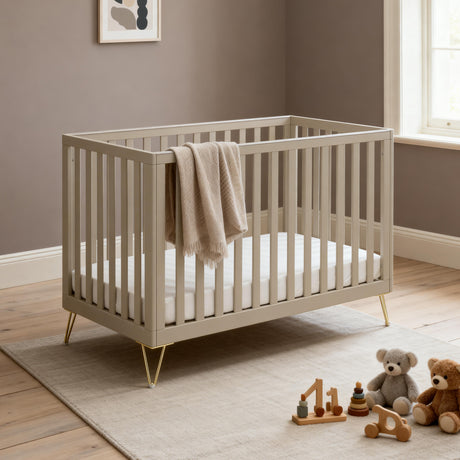 Babymore Kimi Mini Cot Bed – Cashmere
