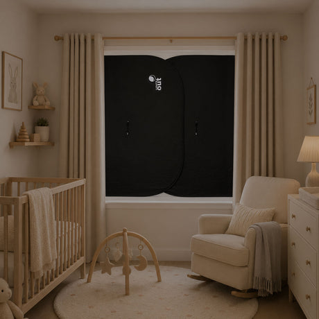 LightsOut Pop-Up Window Blackout Blinds 2 Pack - Black