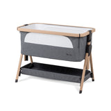 Silver Cross Lunar Bedside Crib - Grey