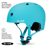 Micro Scooters Children's Matt Helmet | Medium - Aqua