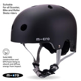 Micro Scooters Children's Matt Helmet | Small - Black