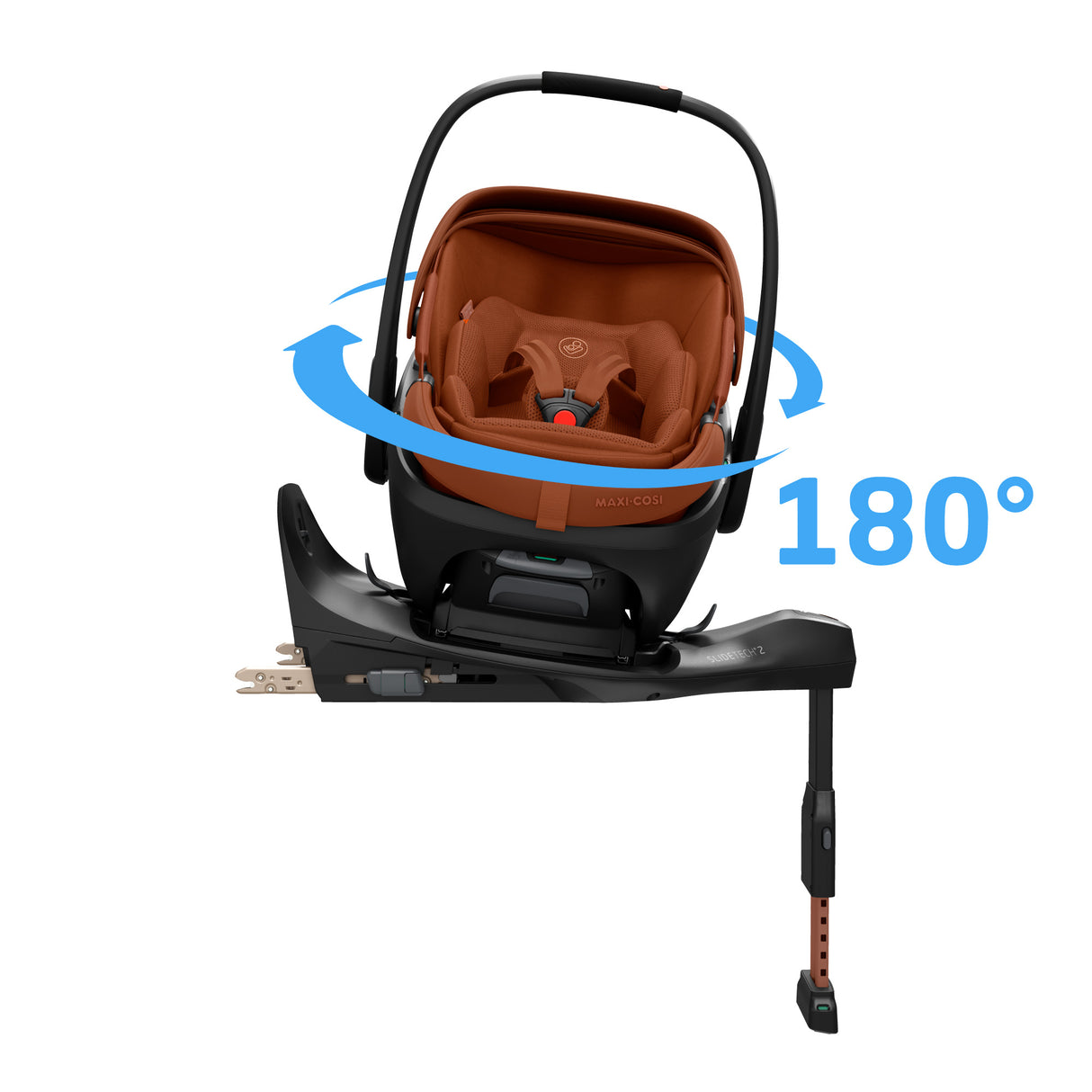 Maxi Cosi Coral Slide Pro Infant Car Seat & FamilyFix Slide Pro ISOFIX Base - Copper Terra