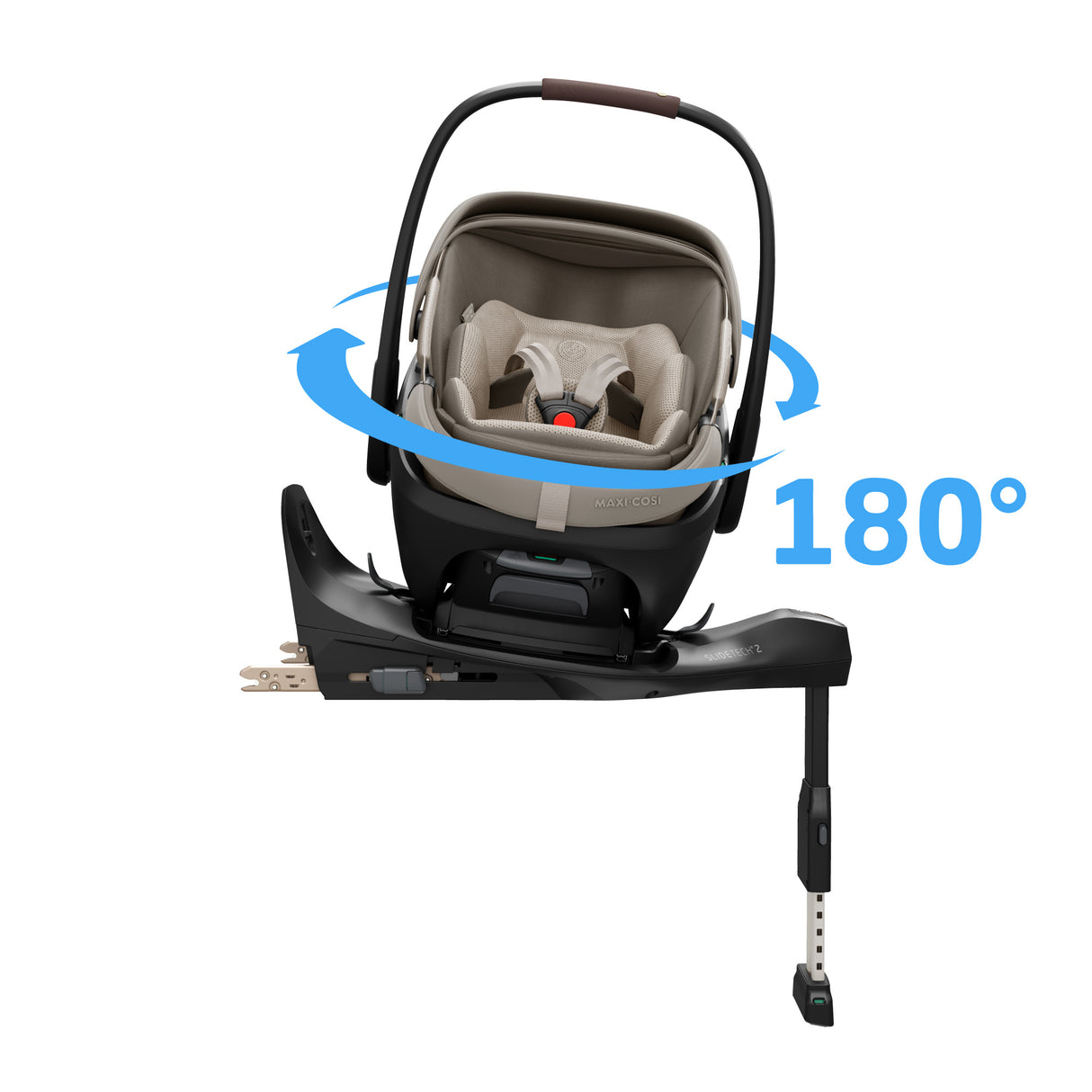 Maxi Cosi Coral Slide Pro Infant Car Seat & FamilyFix Slide Pro ISOFIX Base - Sapphire Sand