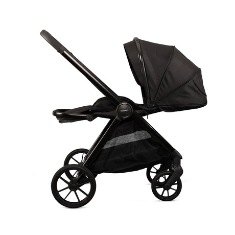 Mee-Go Cocoon Travel System with EVO Spin Car Seat and ISOFIX Base – Liquorice