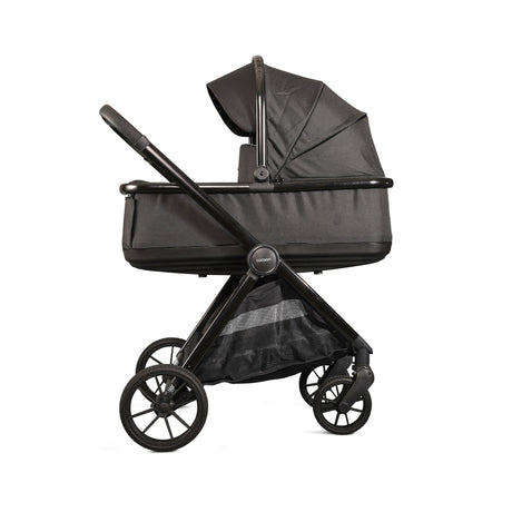 Mee-Go Cocoon Travel System with EVO Spin Car Seat and ISOFIX Base – Liquorice