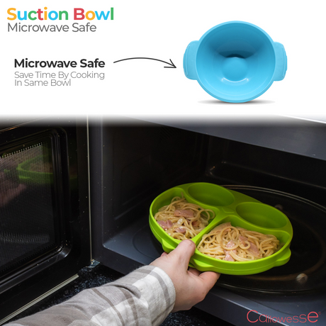Callowesse Silicone Suction Bowl - Green