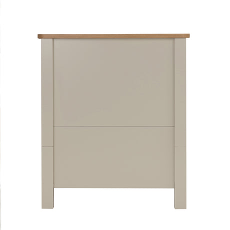 Babymore Mira Cot Bed with Underdrawer - Cashmere / Warm Oak