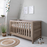 Tutti Bambini Modena 2 Piece Nursery Furniture Set with Cot Bed & Dresser - Oak