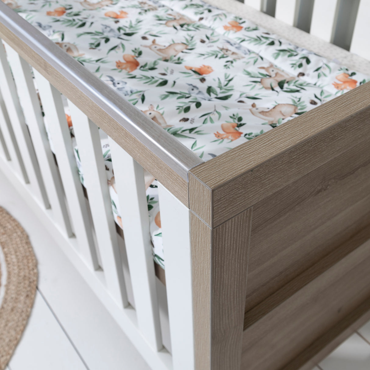 Tutti Bambini Modena Cot Bed - White & Oak