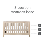 Tutti Bambini Modena 2 Piece Nursery Furniture Set with Cot Bed & Dresser - Oak