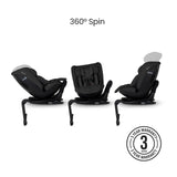 Silver Cross Motion 3 All Size 360 Car Seat - Iconic Black