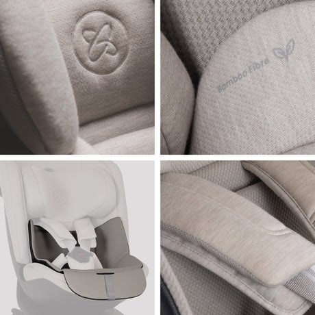 Silver Cross Motion 3 All Size 360 Car Seat - Natural Taupe