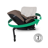 Silver Cross Motion 3 All Size 360 Car Seat - Timeless Cocoa