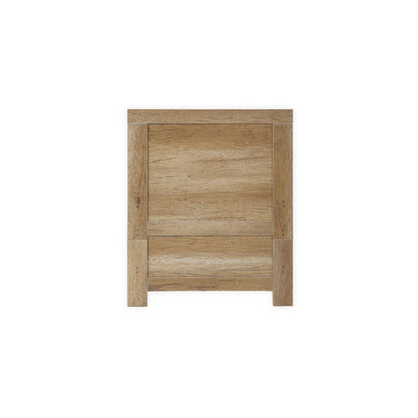 Obaby Nika 3 Piece Nursery Furniture Set with Cot Bed, Dresser and Wardrobe - Oak