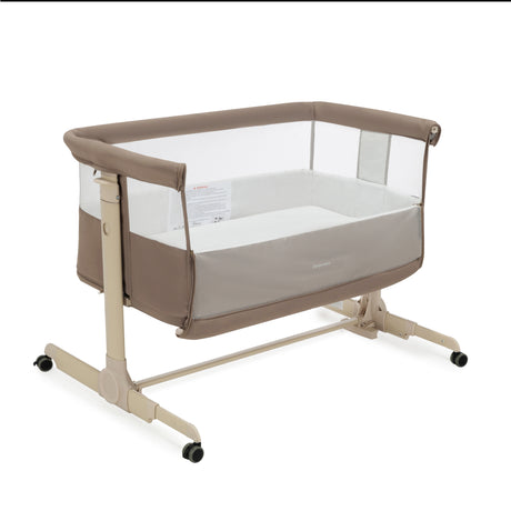 Babymore Neera Bedside Crib - Mocha