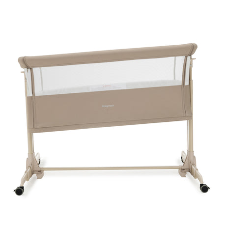 Babymore Neera Bedside Crib - Khaki