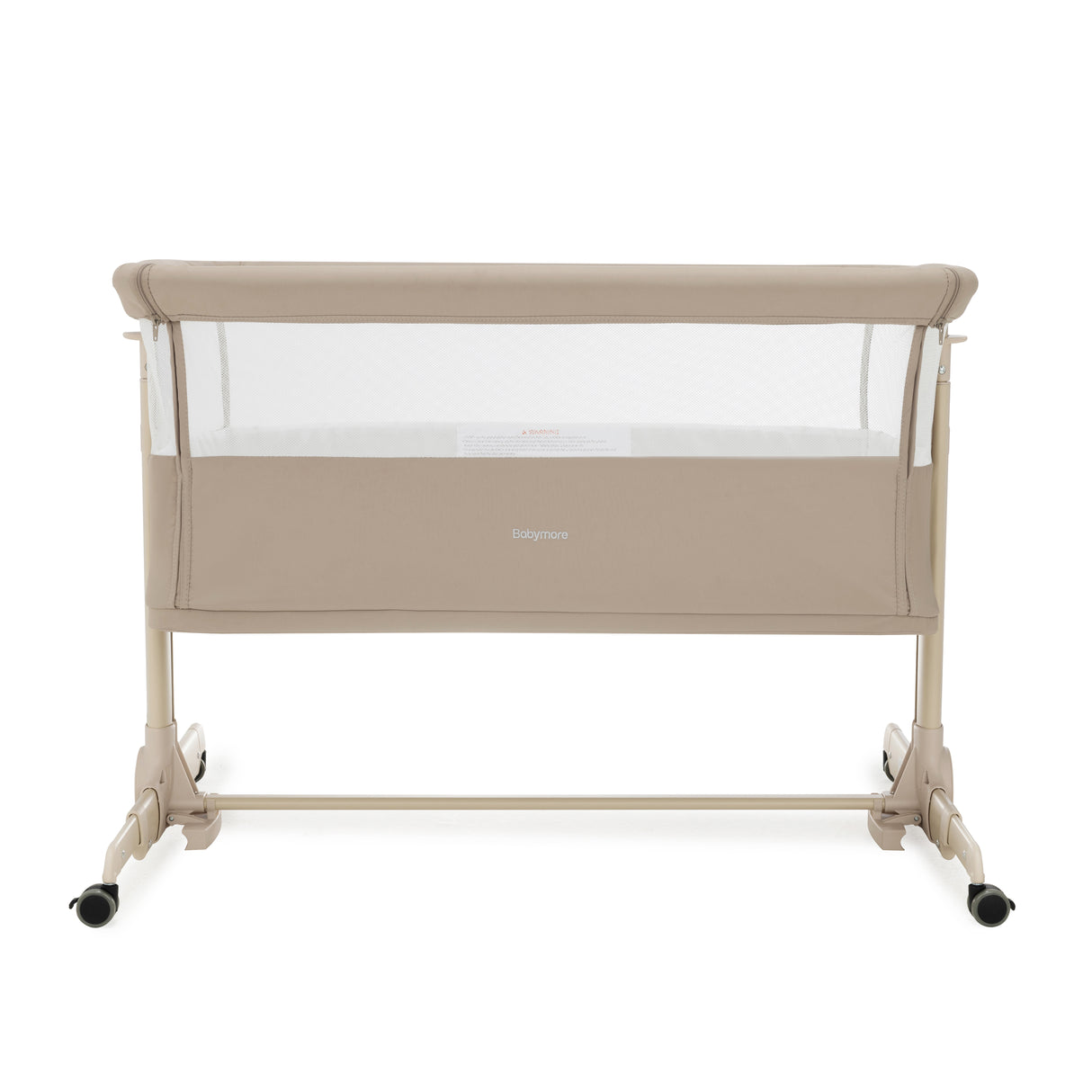 Babymore Neera Bedside Crib - Khaki